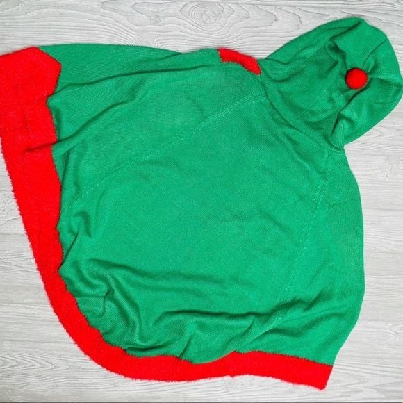 United States sweaters elf hooded poncho with jingle bells size medium oversized - Picture 2 of 4